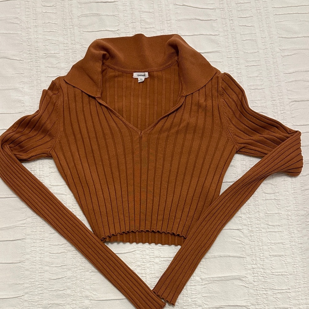 Garage Ribbed Crop Top